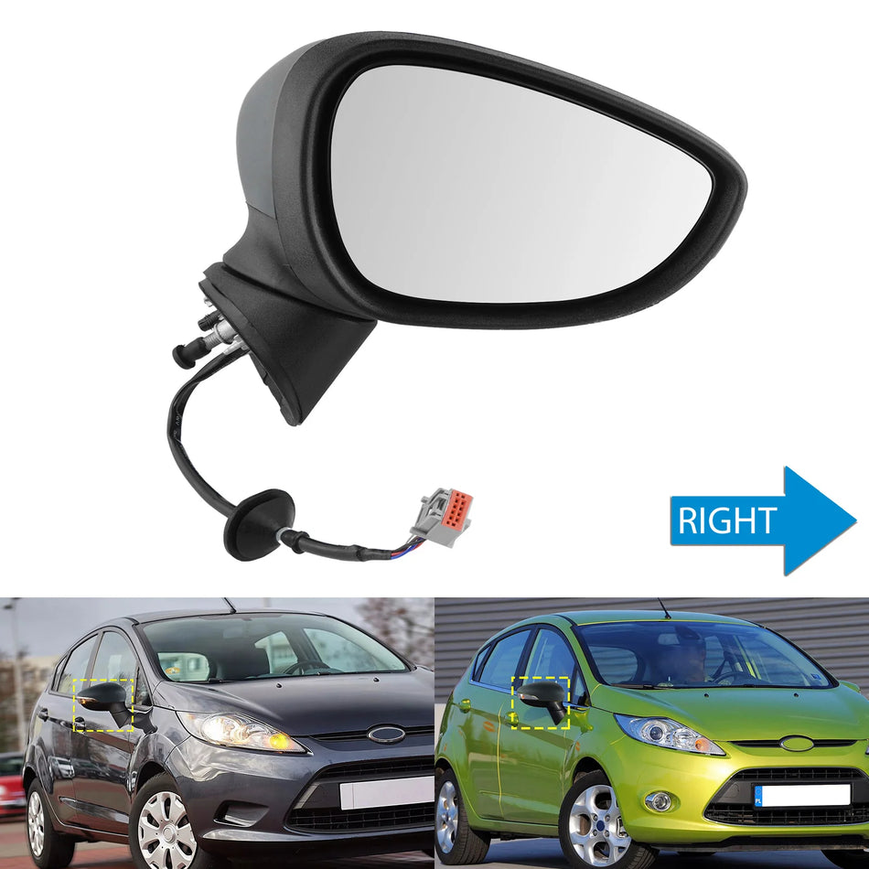 Prawe podgrzewane lusterko boczne do Forda Fiesty MK7 Hatch