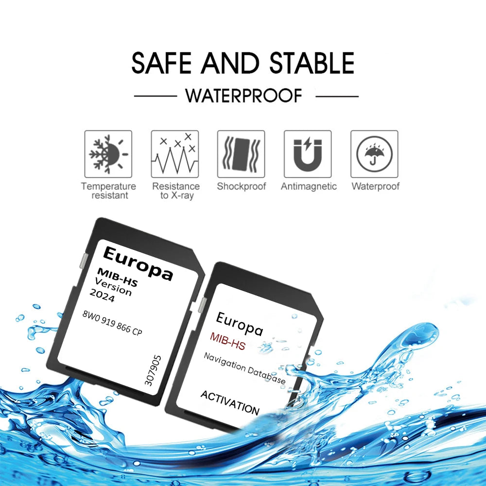 SD Navigation Card 8W0919866CP &ndash; 2024 EU UK Maps Upgrade