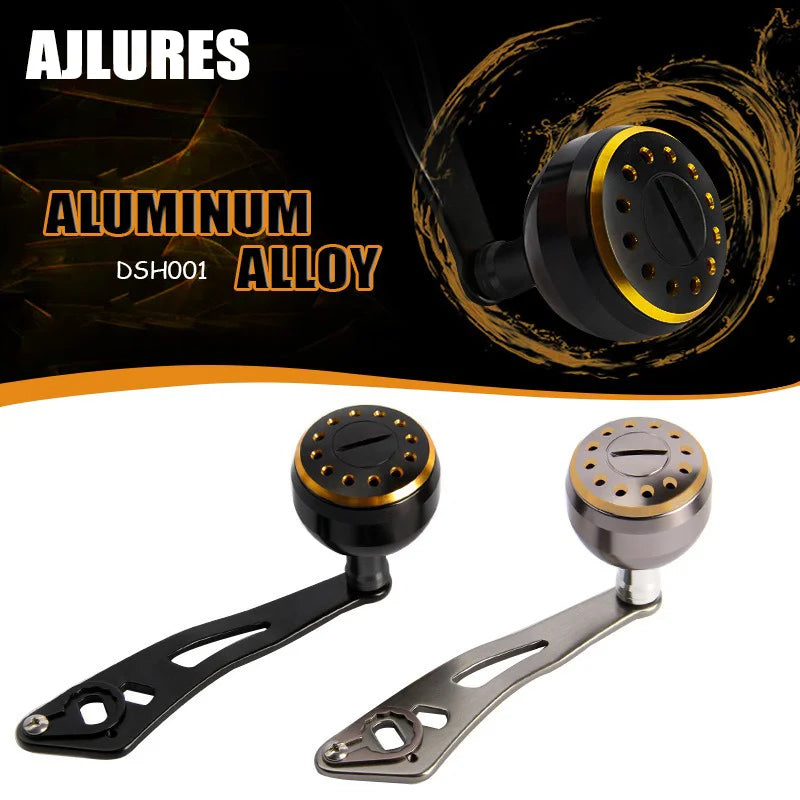 Angelrolle mit Metallknopf für Baitcasting, Micro Jigging Griff