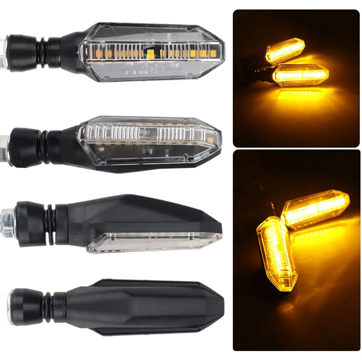 KEVANLY Motorcycle LED Turn Signals &ndash; Bright and Clear Illumination
