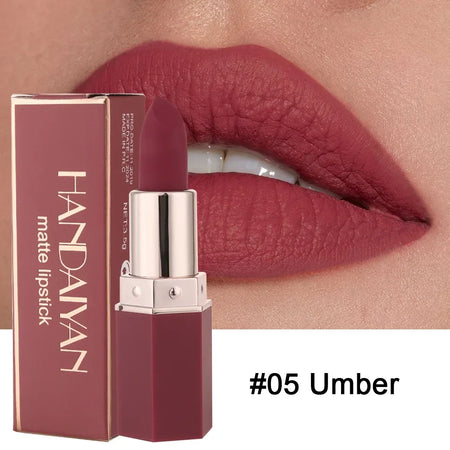 Matte 6-Colour Lipstick Set - Long-lasting, Waterproof 05 / Full Size