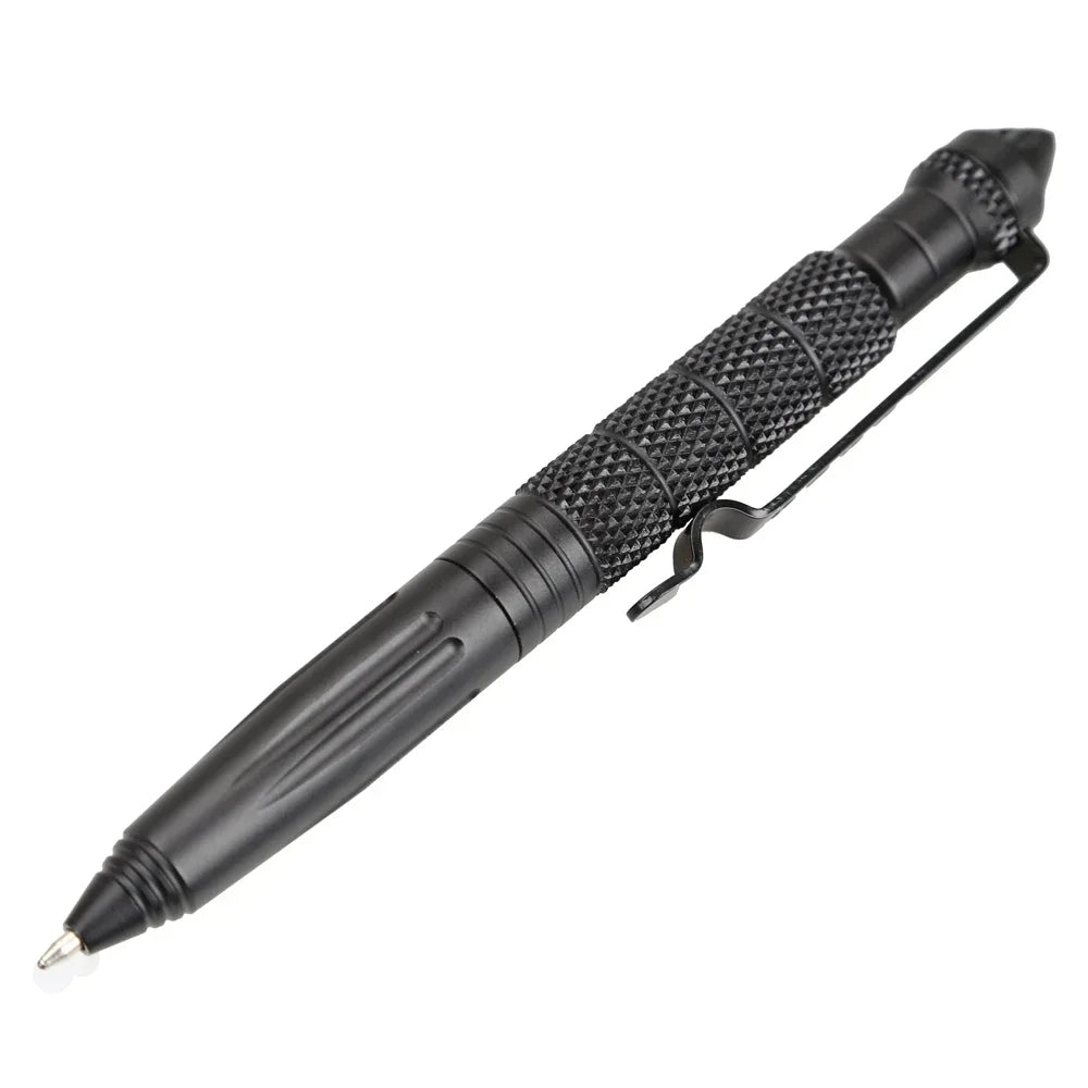 QHSPE Tactical Multifunctional Pen - Survival Tool &amp; Glass Breaker black