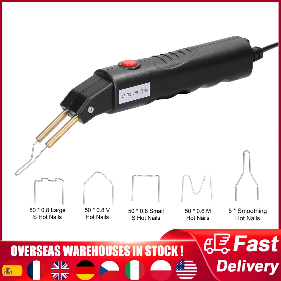 Hettsvetsnailsmaskin för reparation av bilbumpers Handhållen hetstapler Plastsvetsmaskin Svetsreparationsmaskin