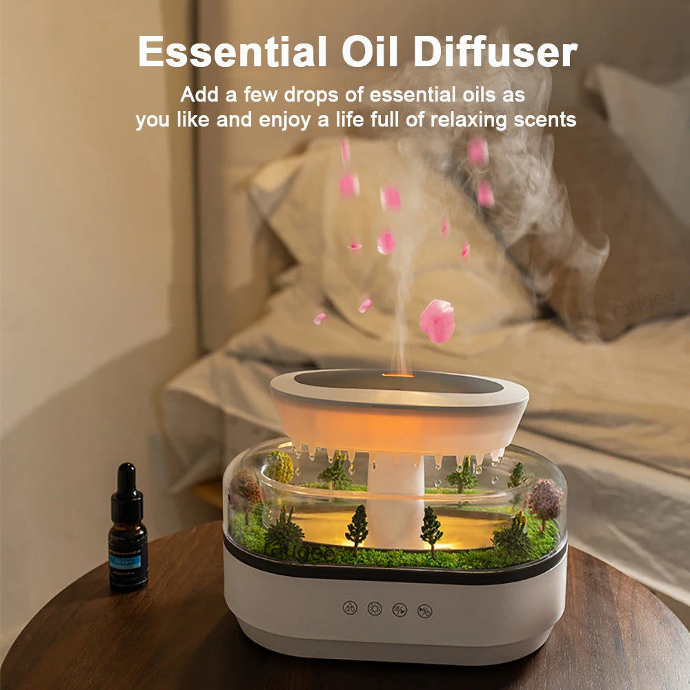 Aroma Humidifier Raindrop Air Humidifier &ndash; Colorful Light