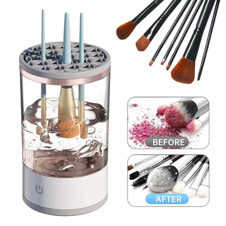 3 In 1 Electric Makeup Brush Cleaner &ndash; Sonic Deep Cleaning