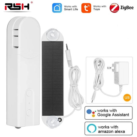 RSH Zigbee Solar-Powered Smart Blinds Motor US Plug