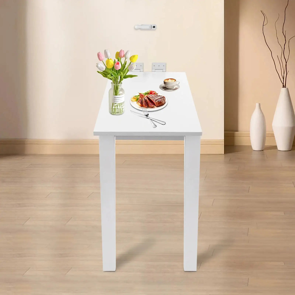 Foldable Wall Mounted Desk 29.5x15.75in &ndash; L Shape Design