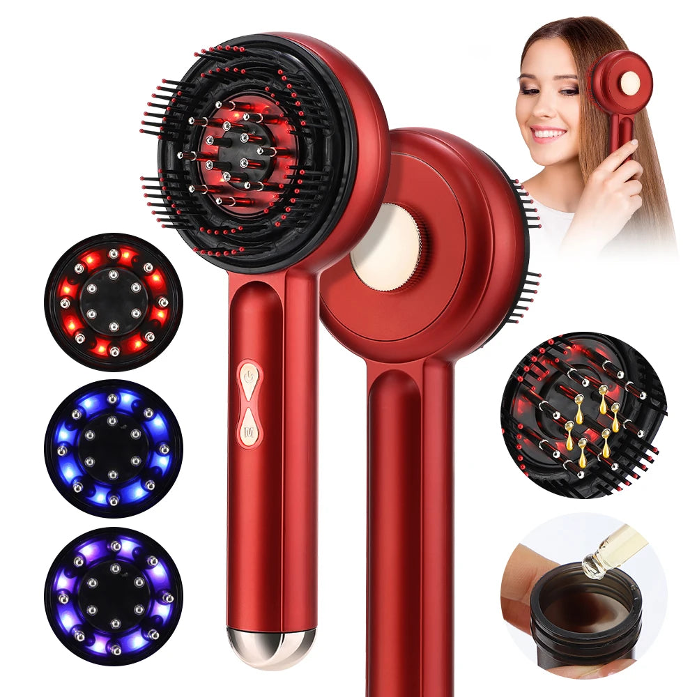 Electric Massage Comb with Red Light Therapy for Hair Growth and Anti Hair Loss