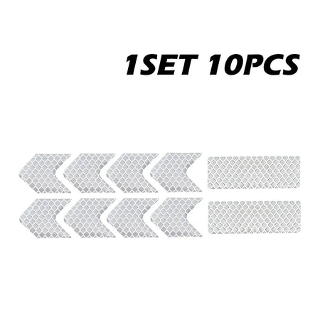 PJ2026 Reflective Stickers - Ultra Visible Night Safety 1 Set 10 PCS