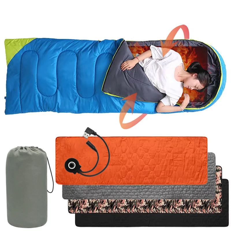 Outdoor Camping USB Heating Sleeping Mat &ndash; Fast USB Heating