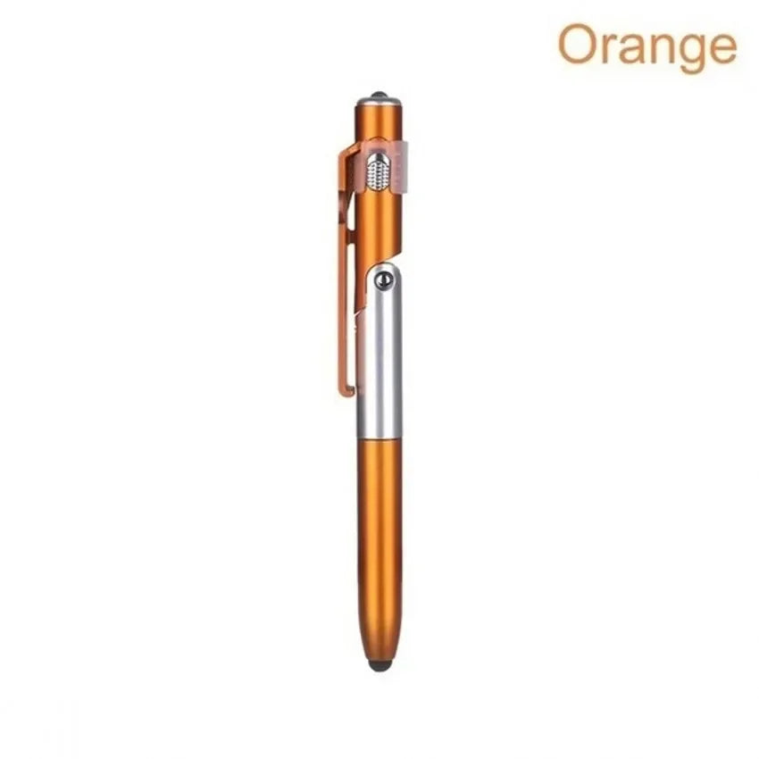 4 in 1 Multifunction Ballpoint Pen with LED Light and Phone Holder MP-8878-gold