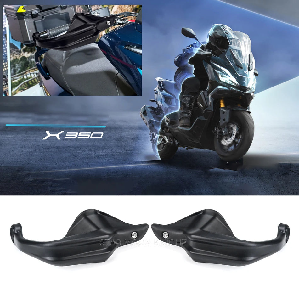 Kit de Extensões de Protetor de Mãos Kymco Xciting X350, Protetor ABS+Policarbonato para Passeios Mais Seguros
