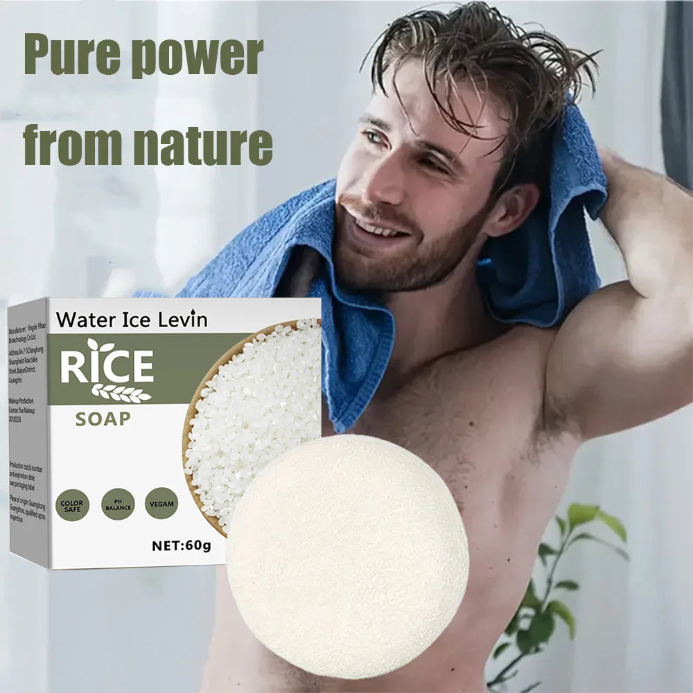 Water Ice Levin Handmade Rice Soap &ndash; Whitening and Moisturizing Formula