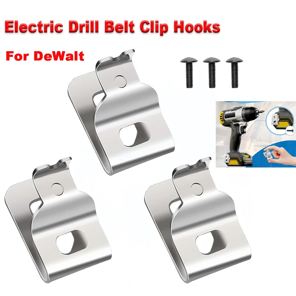 Clipes de Cinto de Aço Inoxidável para Ferramentas Elétricas Dewalt 20V