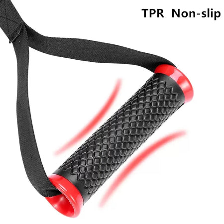Multifunction Gym Resistance Bands Handles - Anti-slip Grip &amp; Strong Nylon