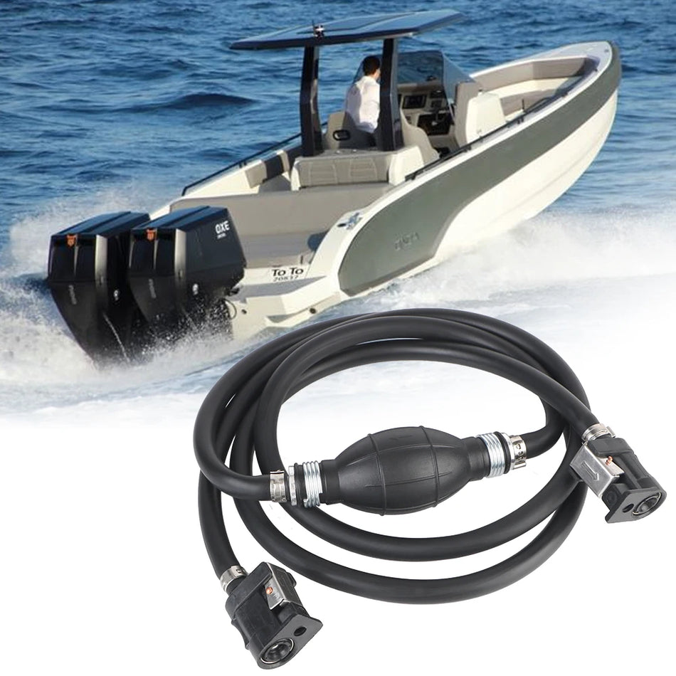 Išorinio variklio laivo degalų žarna sujungėjas 2m/3m, 8mm skersmuo PVC guma