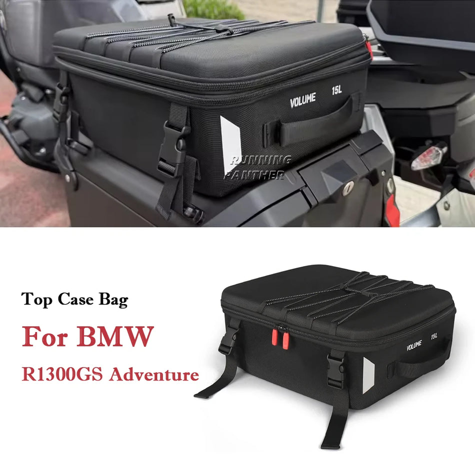 Ūdensizturīgs augšējais soma, melns ar BMW R1300GS Adventure logo