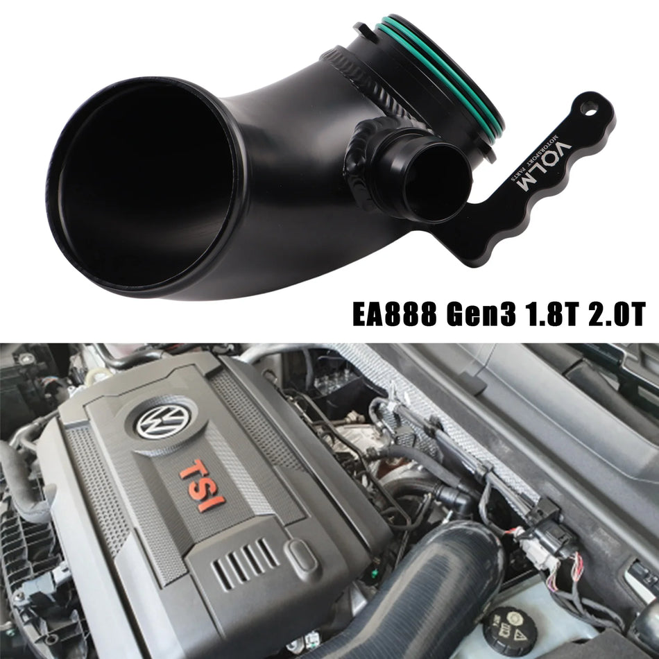 Hliníková turbo vstupná trubica pre MK7 GTI R Audi A3 S3 TT Leon EA888 Gen3