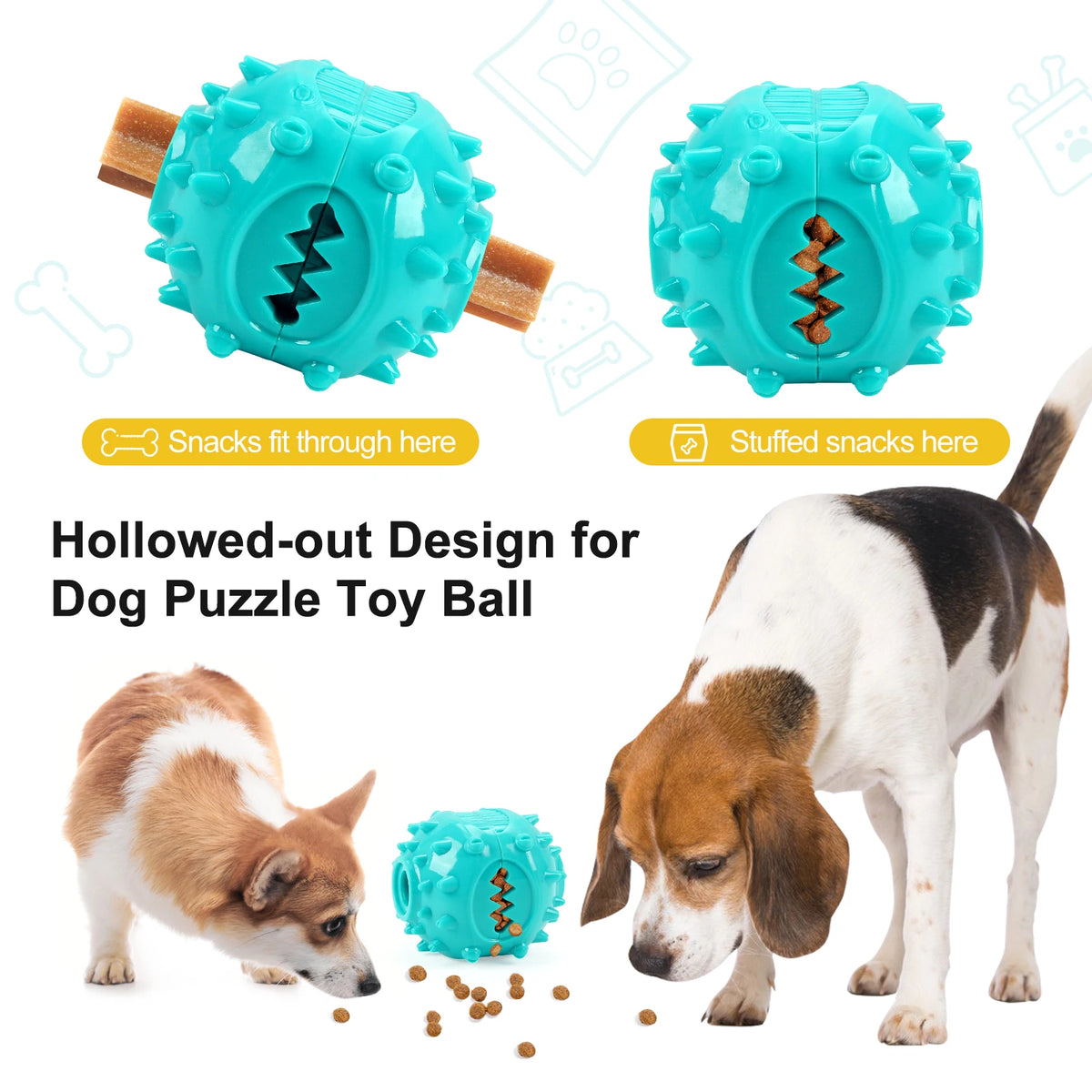 Coolplay Dog Chew Toys &ndash; Interactive Teeth Grinding and Food Dispensing