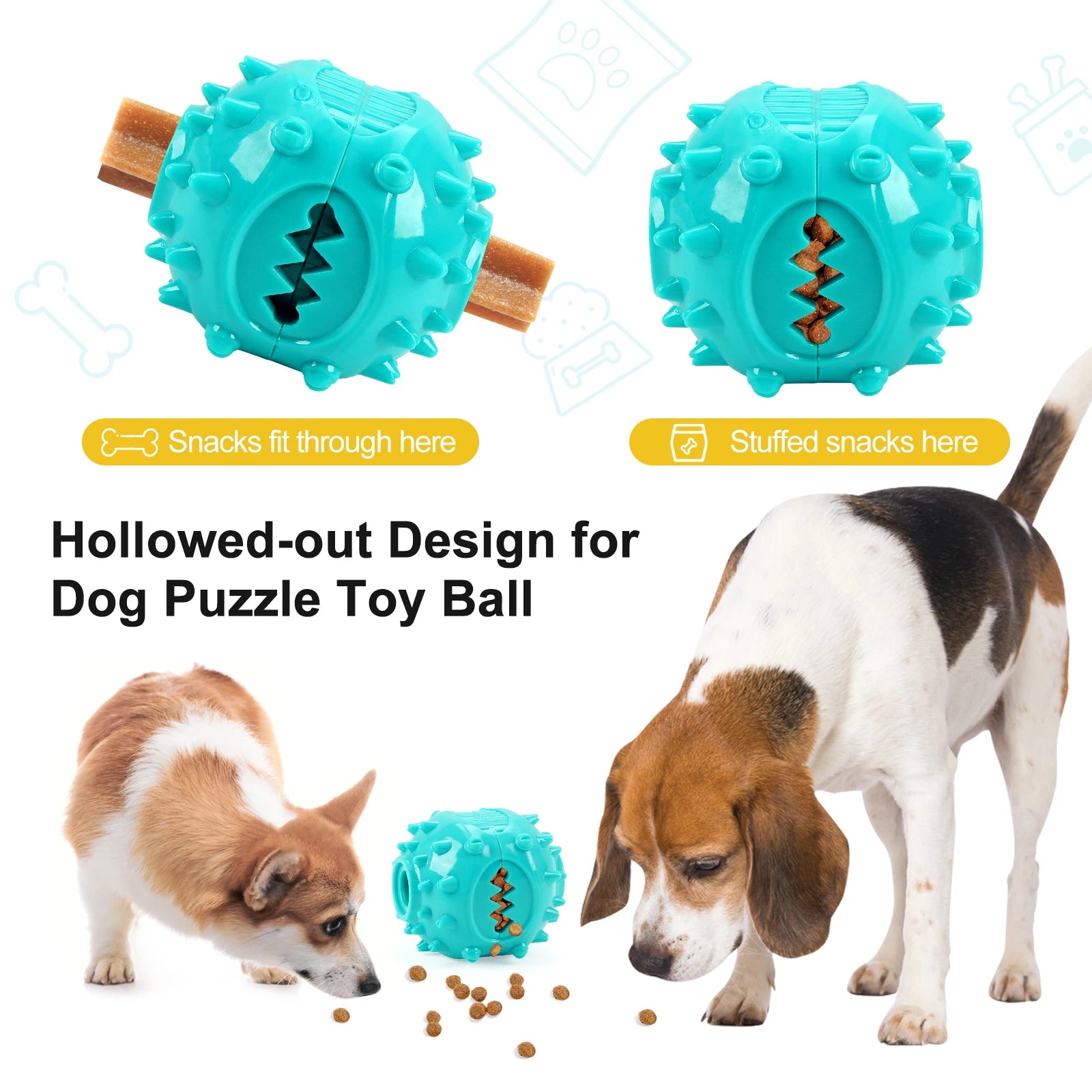 Coolplay Dog Chew Toys &ndash; Interactive Teeth Grinding and Food Dispensing