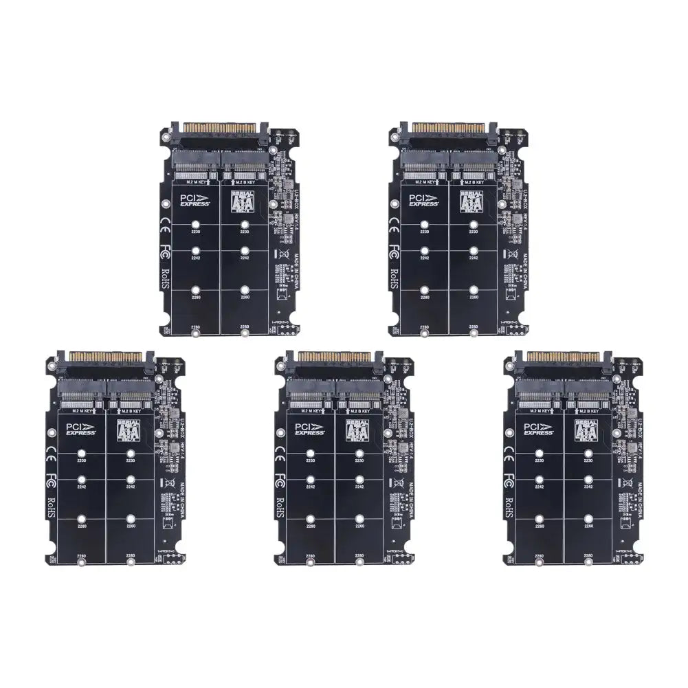 M.2 NVMe SATA To U.2 PCIe Adapter 2 In 1 NGFF SFF8639 5pcs Adapter Card