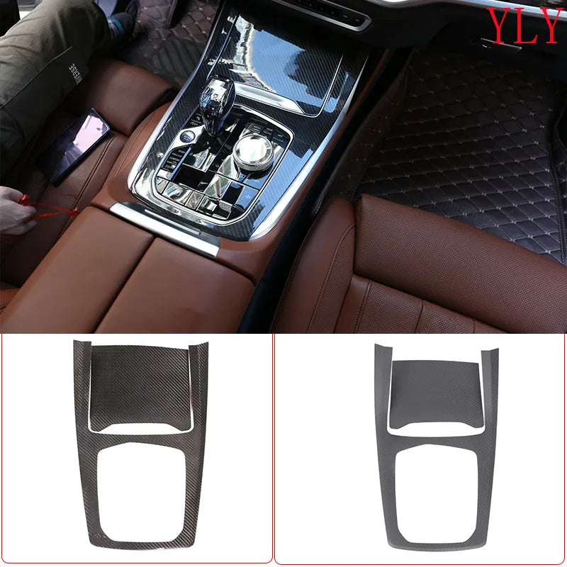 Panel środkowej konsoli z prawdziwego włókna węglowego do BMW X5 X7 G05