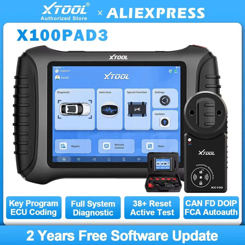XTOOL X100 PAD3 V2.0 Elite IMMO Schlüsselprogrammierer mit ECU-Codierung für alle Schlüssel verloren