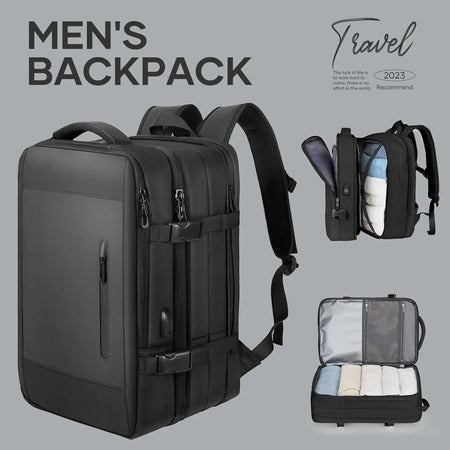 Likros Men Backpack - Waterproof And Expandable Travel Bag