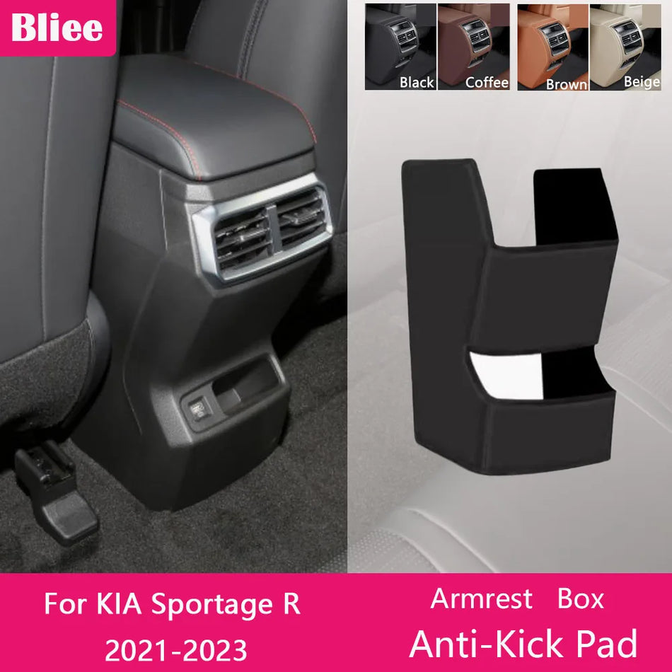 Kia Sportage R Bakre Armstöd Mikrofiber Kick Pad Mat