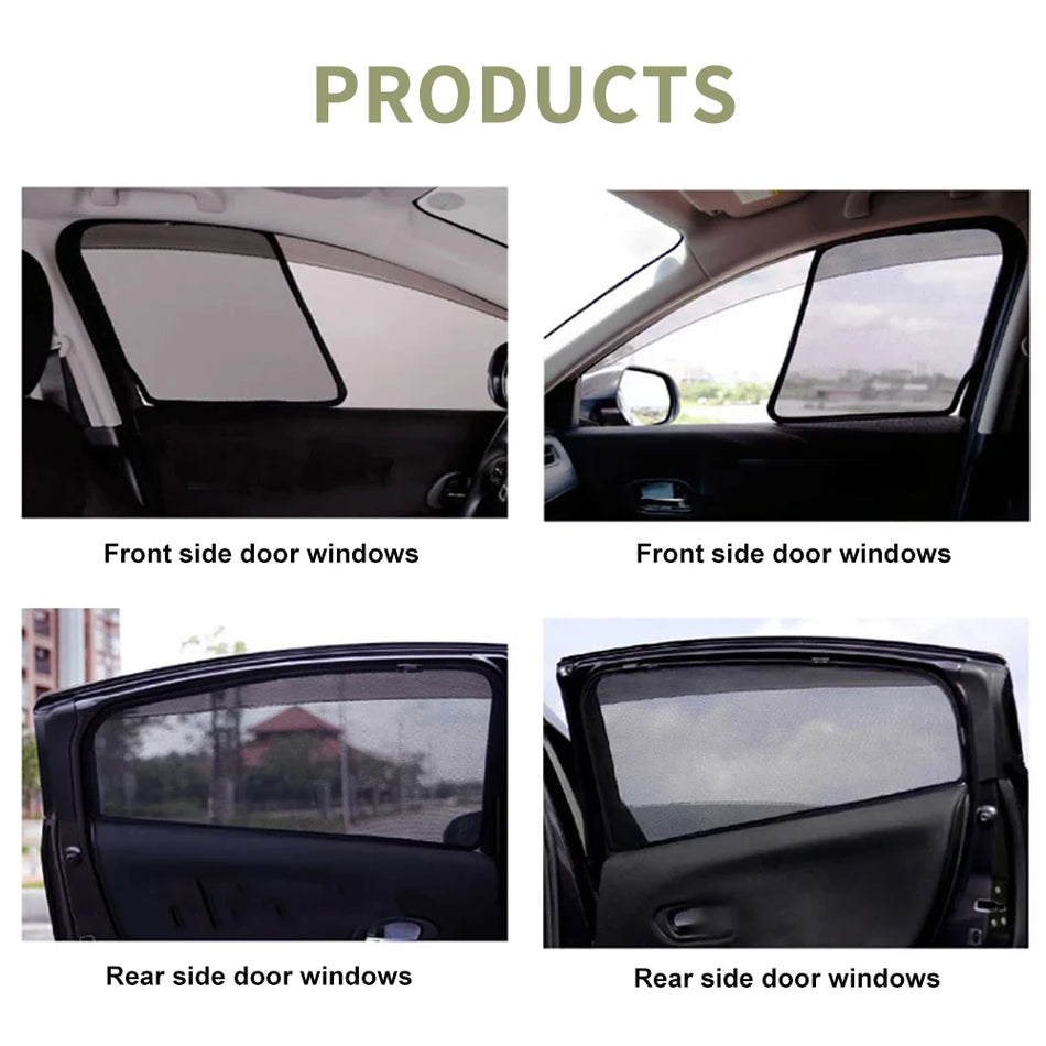 Tendine parasole per finestrini in poliestere con protezione UV per BMW X1 U11 2022-2024