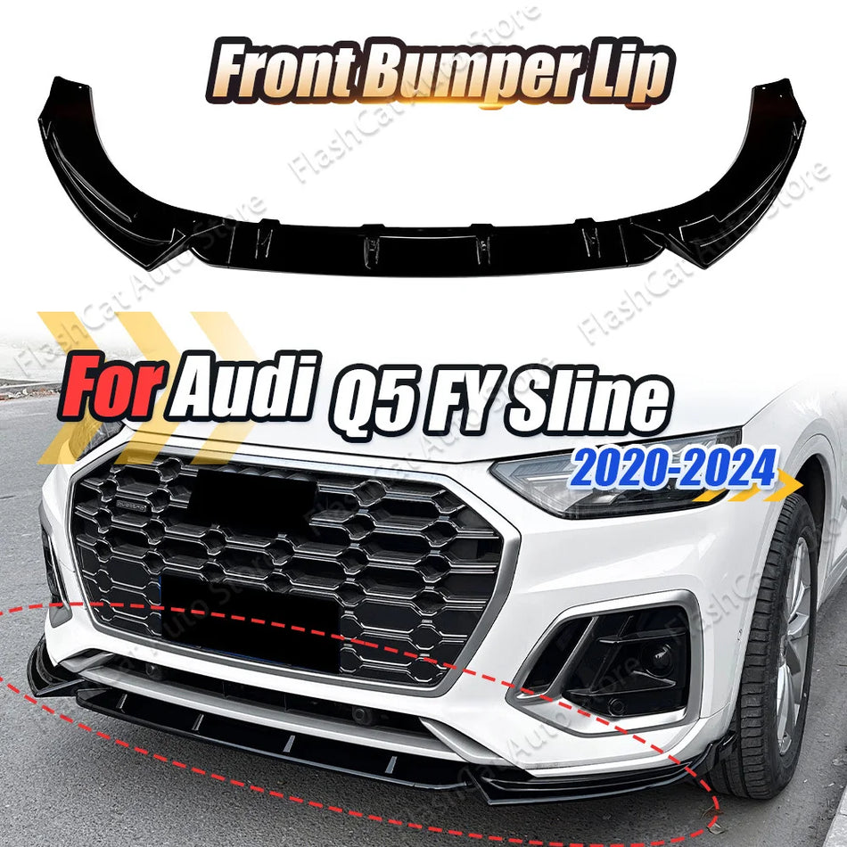 Audi Q5 FY Framskärmslip Spoiler Nedre Diffuser S Line