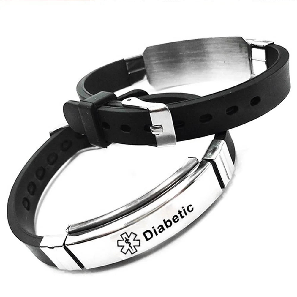 Stainless Steel Medical Alert Bracelet - 15 Styles