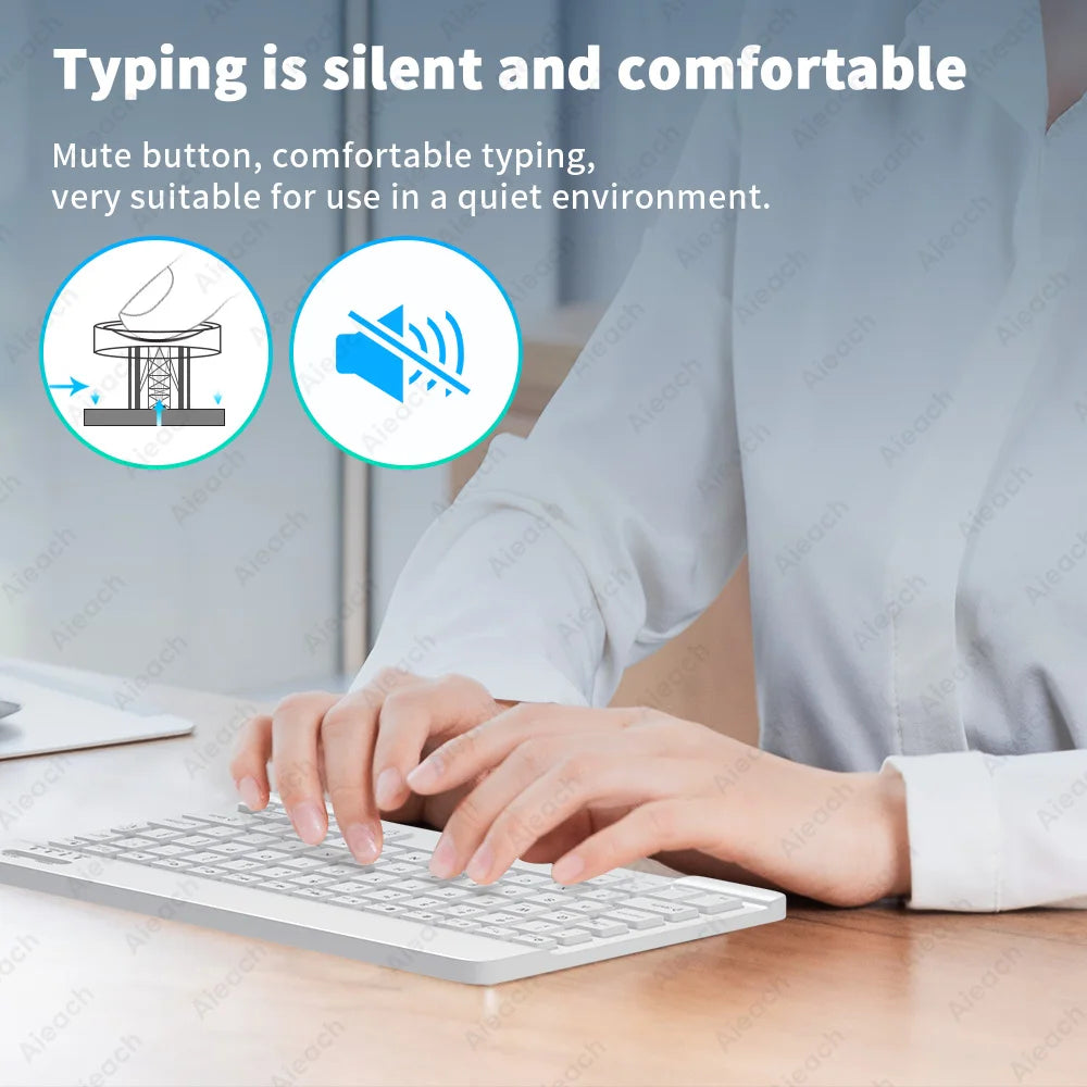 Rainbow Backlit Tablet Keyboard For Android iOS &ndash; Bluetooth