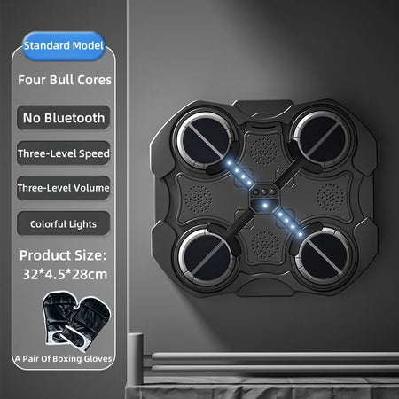 Smart Boxing Machine with Music Standard black