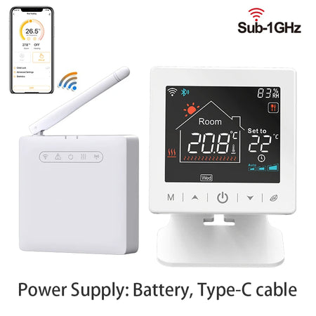 Smart Wireless Thermostat Gas Boiler &ndash; WiFi Tuya Enabled WiFi / Other
