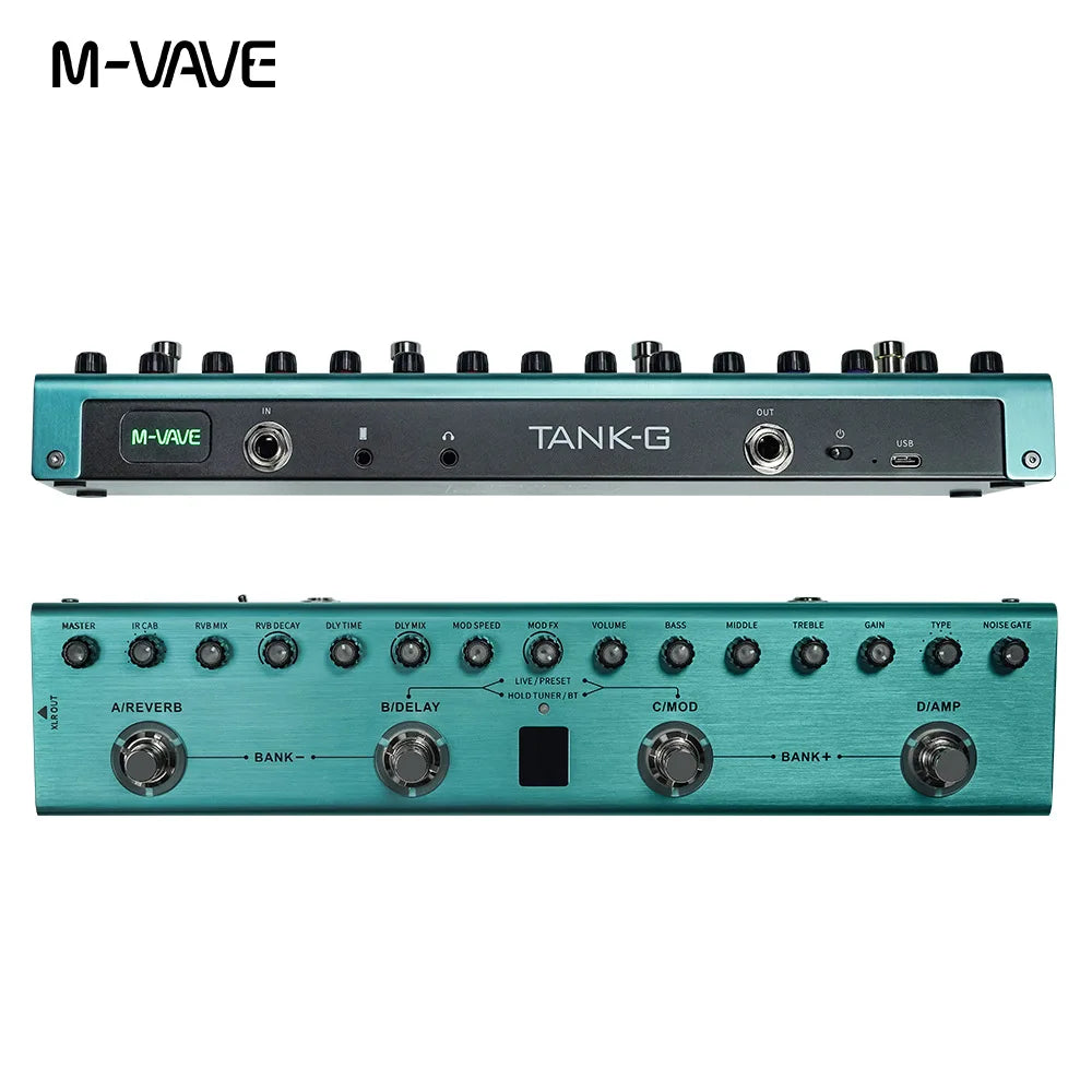 M-VAVE Tank-G Guitar Multi-Effects Pedal &ndash; Rechargeable Tank-G