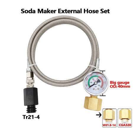 CO2 External Tank To Soda Stream Hose Kit &ndash; Durable Design