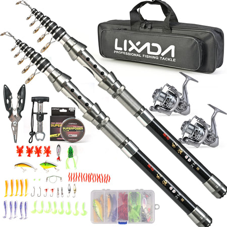 TOMSHOO Telescopic Fishing Rod Kit &ndash; Pliers and Lip Grip Kit 2.1m