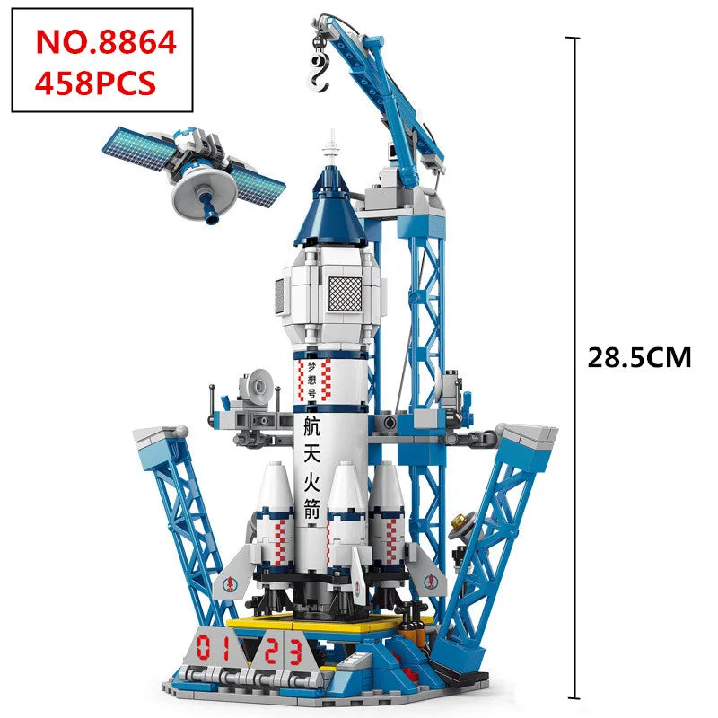 Creative Aviation Manned Rocket Blocks &ndash; Educational Toy