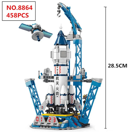 Creative Aviation Manned Rocket Blocks &ndash; Educational Toy