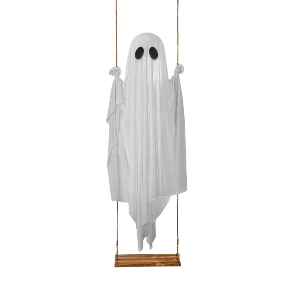 Halloween hängender Geist Schwing LED beleuchtete Dekoration Veranda Garten