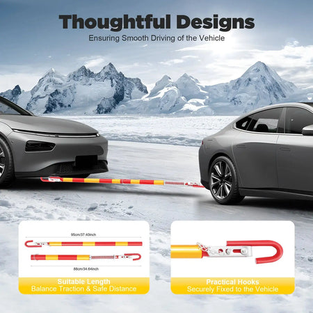 Trailer Bar 5T Towing Pole &ndash; Heavy Duty Cushioned Tow Rod