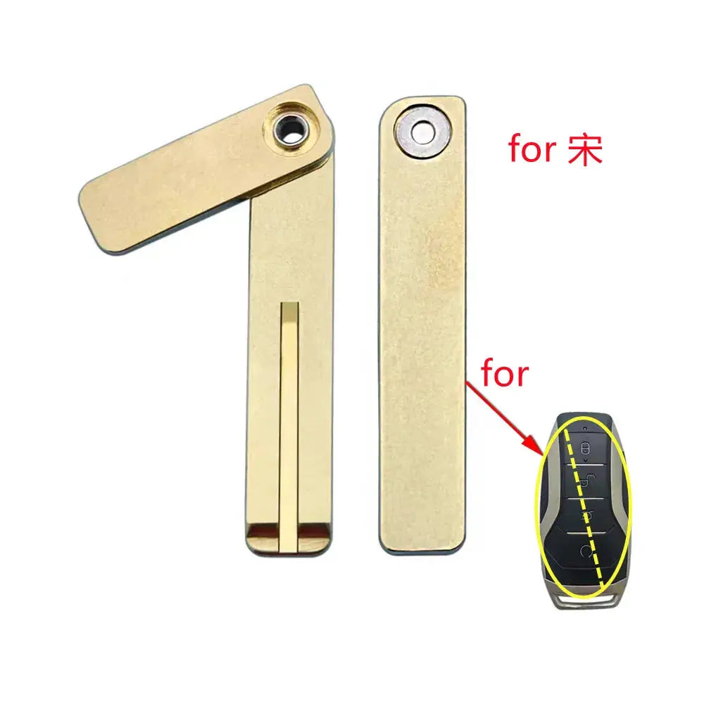10pcs/lot Car Emergency Smart Insert Key Blade Replacement for BYD Smart Card Remote Key by InterCyprus Trading Ltd