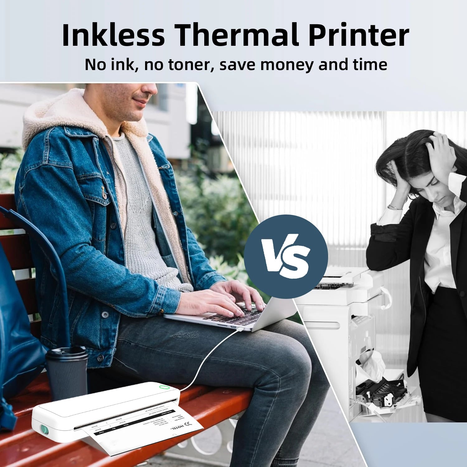 Thermal A4 Mobile Printer &ndash; Ultra Portable Inkless Bluetooth