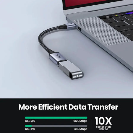 TOPK USB C to USB A Dapter OTG Cable Type C Male to USB 3.0 2.0 Female Cable for MacBook Pro Samsung Type C Adapter by InterCyprus Trading Ltd