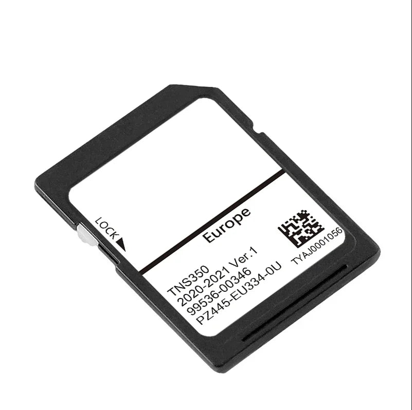 Actualización del mapa de la UE y el Reino Unido, tarjeta SD de navegación GPS para Toyota TNS350 Auris, Corolla, Hilux, Land Cruiser 150.