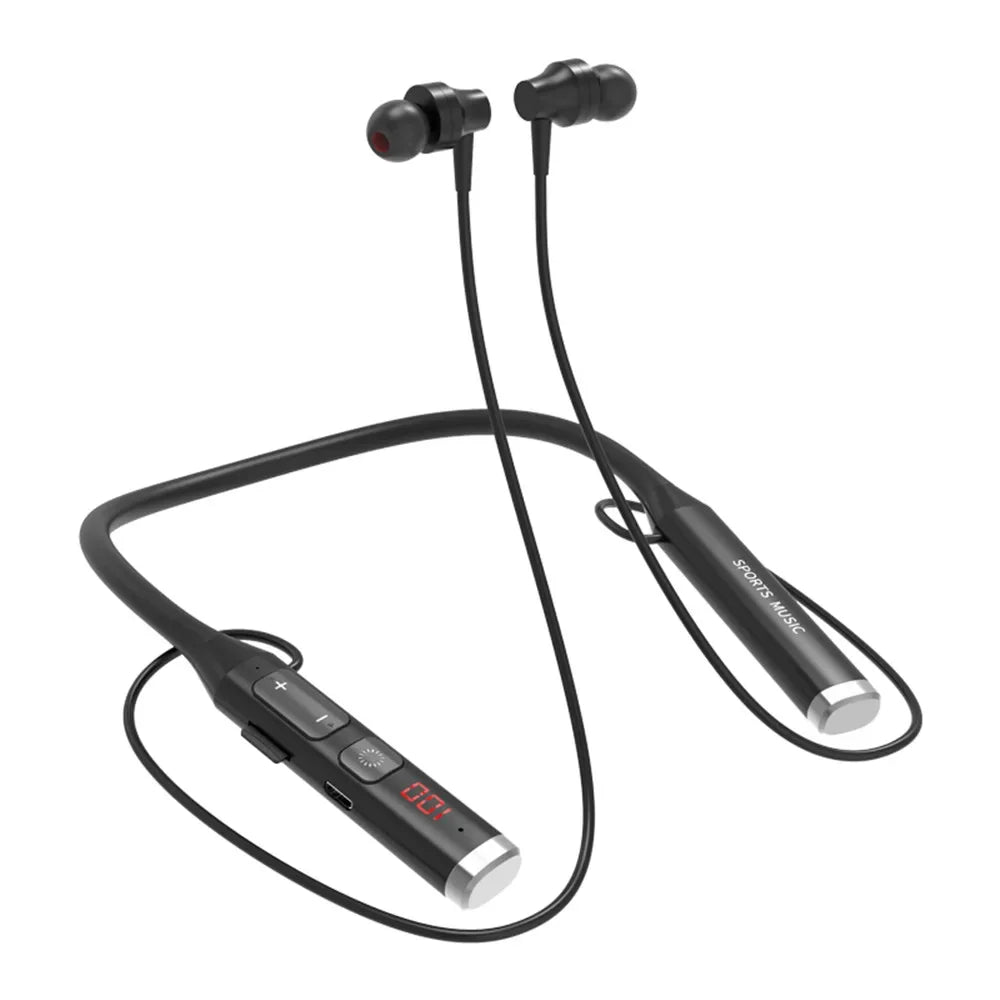 Kebidumei Bluetooth 5.0 Neckband Earphones &ndash; Noise Reduction Silver