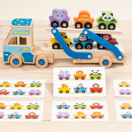 Wooden Double-Decker Truck BZS00654 &ndash; Montessori Toy