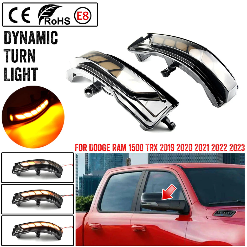 Lumini de semnalizare cu săgeți LED dinamice pentru Dodge Ram 1500 TRX 2019-2023