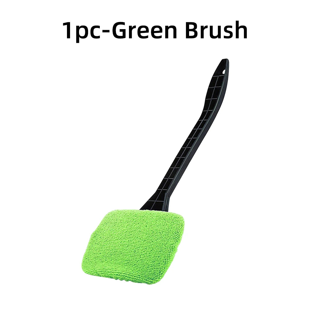 Brangdy Microfiber Car Window Cleaner Brush Kit 1PC-Green Brush